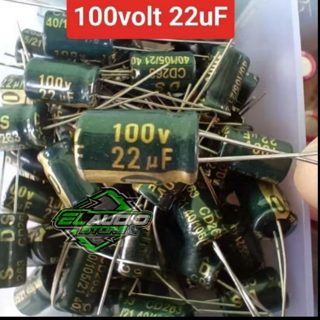 Elco Kapasitor 22uf 100v Elko Capasitor Kualitas Bagus