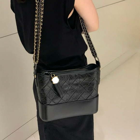 Pre Order Tas Hobo Gabrielle Style Chain Shoulder Bag Premium Leather Medium Daily Bag 20x26x9