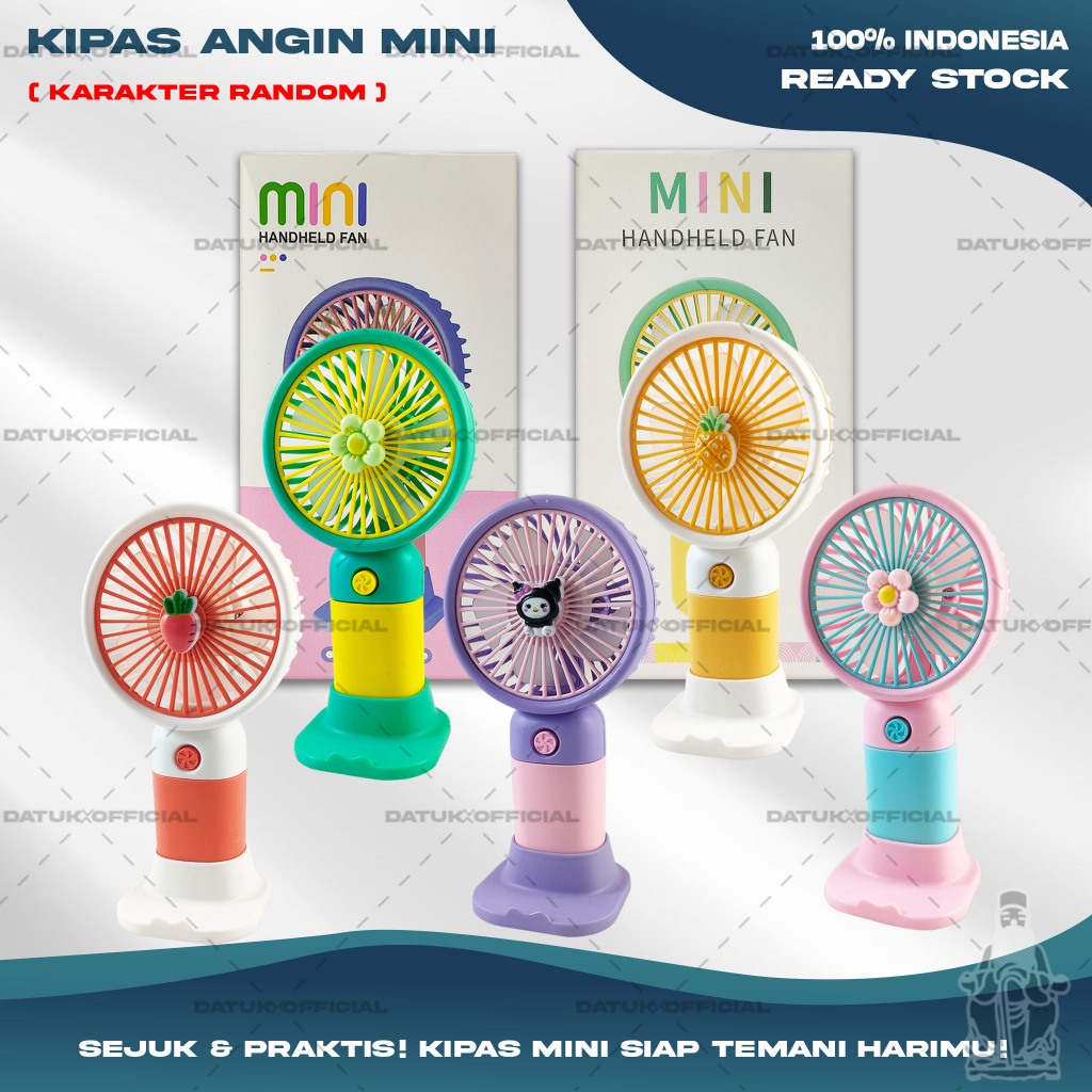 Kipas Angin Mini Kipas Portable Mini Fan Kipas Genggam USB Charger