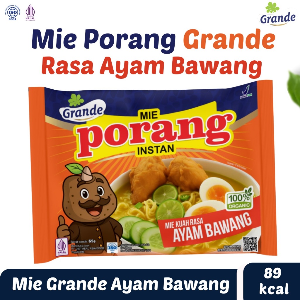 GRANDE MIE PORANG AYAM BAWANG - Mie Porang Rendah Kalori Rasa Ayam Bawang