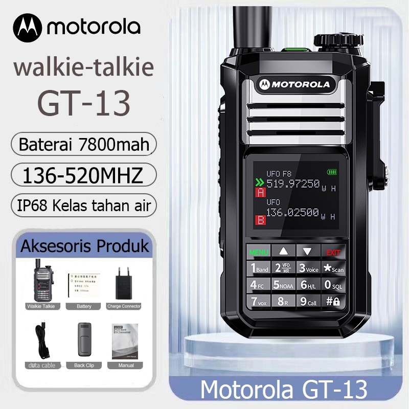 HT MOTOROLA GT-13 walkie talkie dua arah radio long range walkie talkie dua arah radio motorola dua 