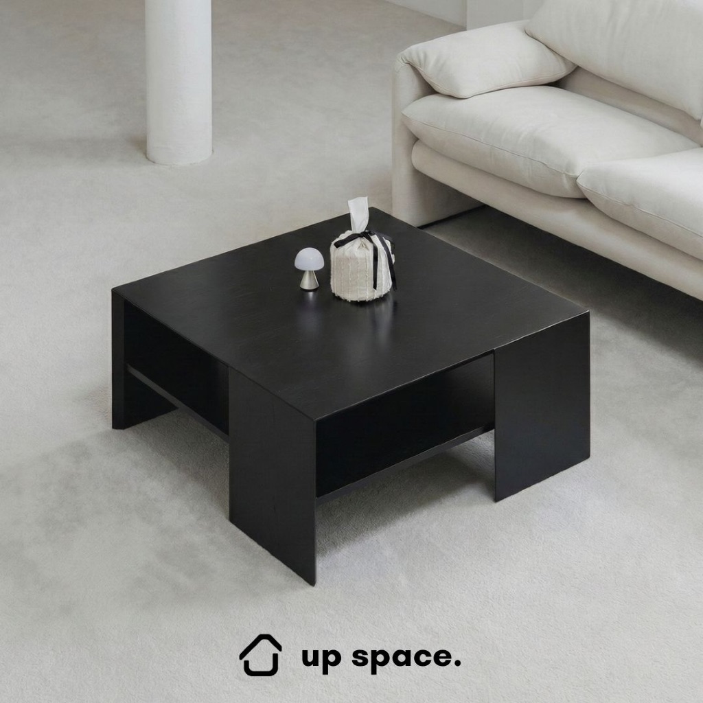 Up Space Elim Coffee Table / Meja Tamu Kayu / Meja Rak Penyimpanan / Meja Lesehan / Meja Sofa Korea