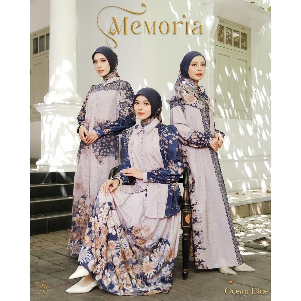 PO‼️[ORDER VIA CHAT-JANGAN CHECK OUT] Gamis & Oneset Perempuan Dewasa Memoria Series Dress & One Set