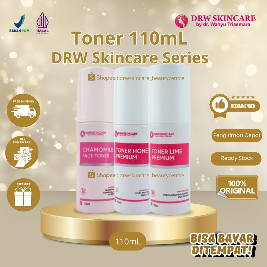 Toner Kulit Berminyak, Sensitif Kombinasi | Toner Lime DRW Skincare