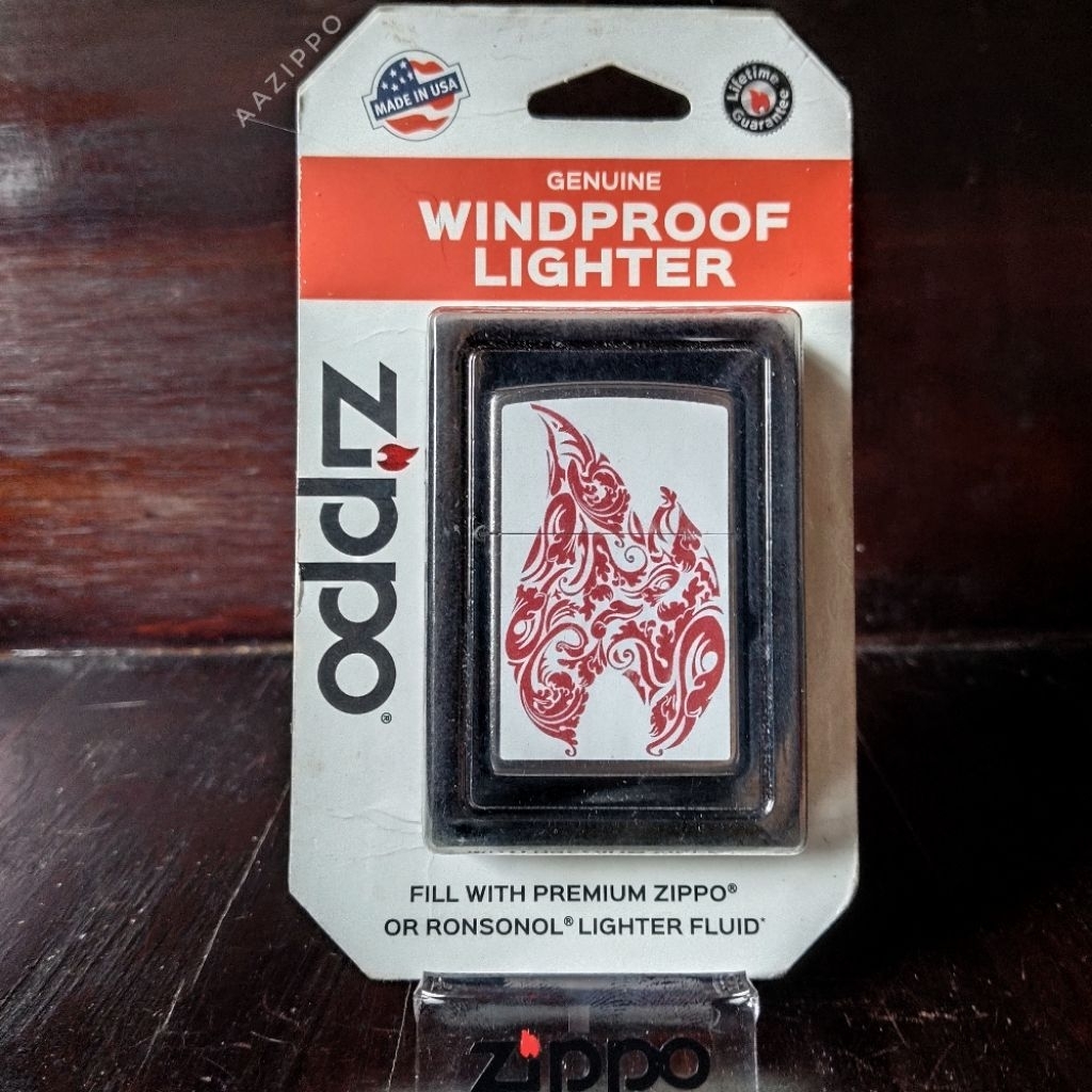 ZIPPO NOS Original ZIPPO 207 RED FLAME Blister Pack Original USA
