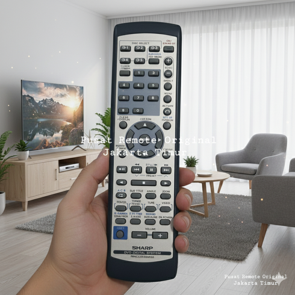 REMOTE REMOT DVD DIGITAL SYSTEM SHARP RRMCG0396AWSA ORIGINAL