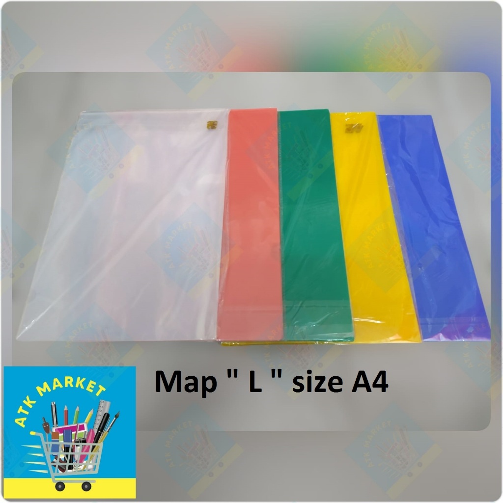 Map L A4/ Clear Sleeves Folio A4/ Map plastik L A4 Bening Transparan