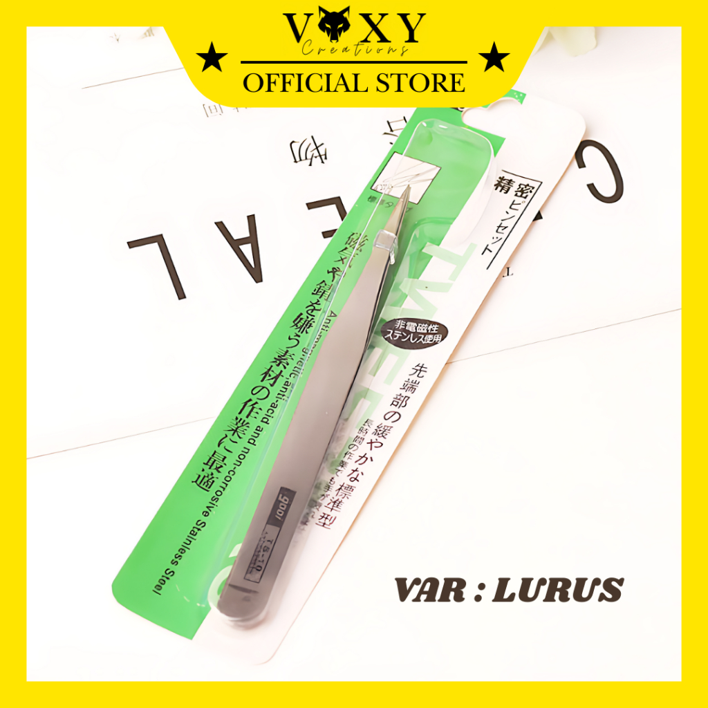 Pinset Stainless Lurus / Pinset Benang / Pinset Bedah / Pinset Multifungsi / Penjepit Manik Manik