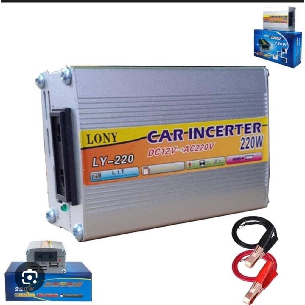 Power Inverter 220 Watt inverter  DC 12V ke AC 220V