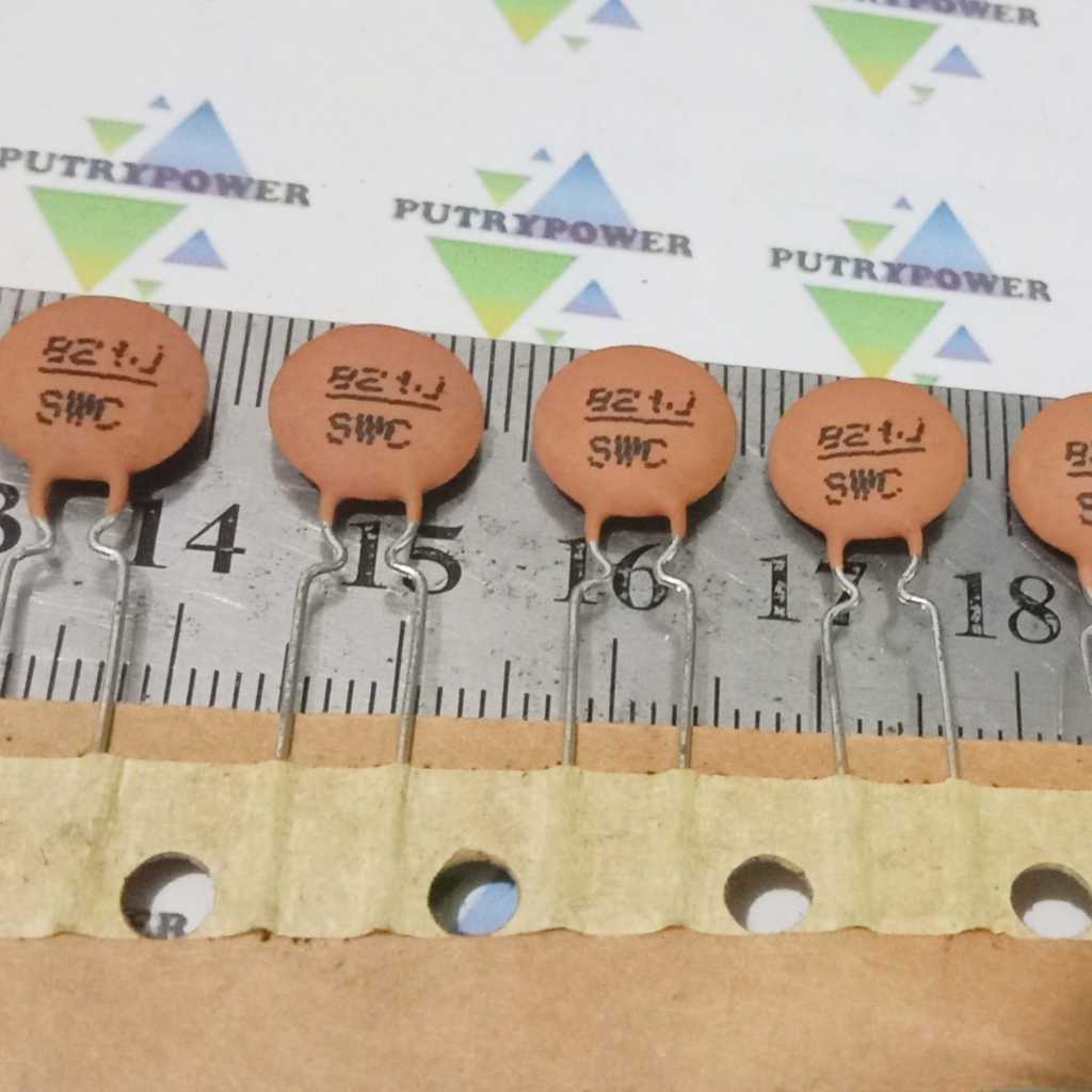 821J  SWC 50V renceng 821 50v 5mm keramik 820pf 820p 50 V ceramic kapasitor capacitor 820 p pf COKLA