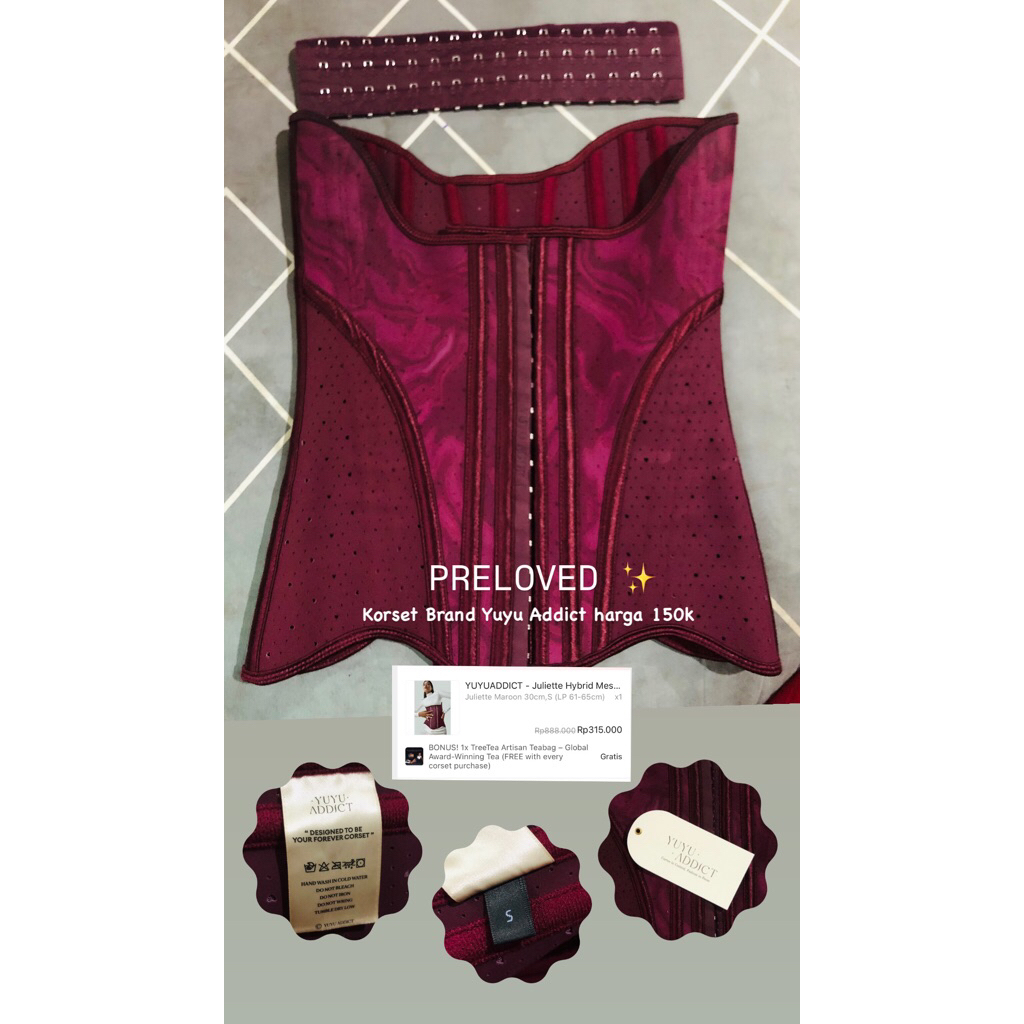 Preloved Korset YUYU ADDICT Size S
