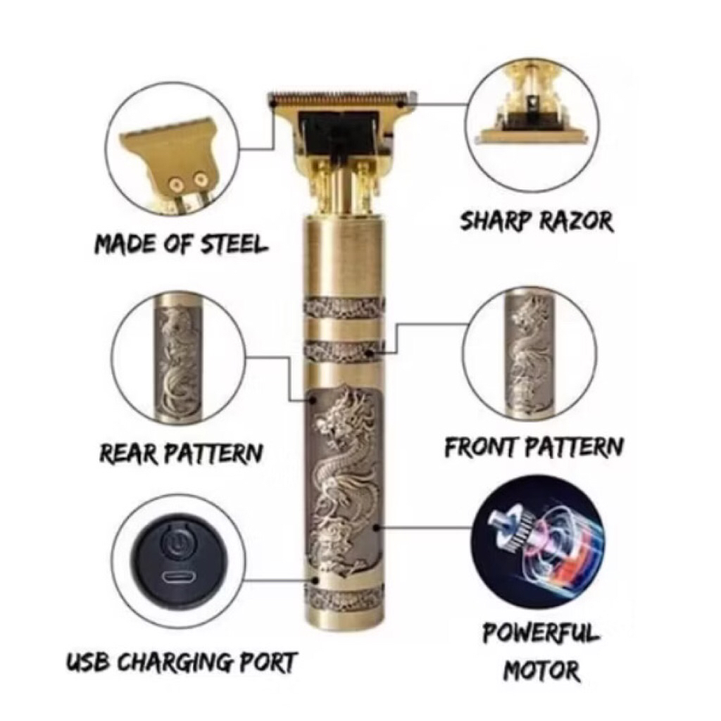 T9 DRAGON Alat Cukur Rambut Dragon T9 Cukur Rambut Hair Clipper