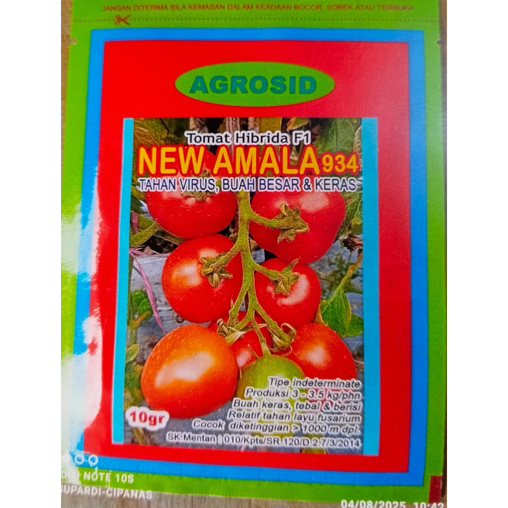 Benih Bibit Tomat NEW AMALA 934 100% Original Agrosid