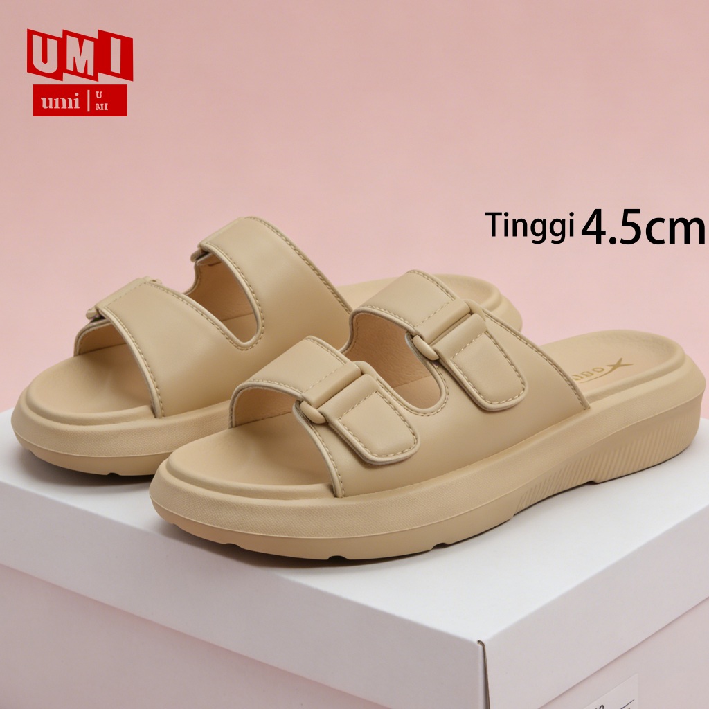 Sandal Fashion Wanita Korea Model Baru 2026 Selop Wanita Sendal Karet Karakter Wanita Slop Wanita An