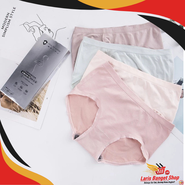 W241 Celana Dalam Antibakteri Graphene Wanita Pakaian Dalam Cd Seamless