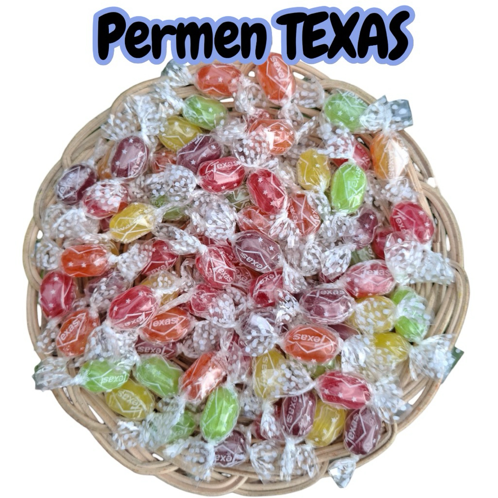 Permen Liliput Texas Rasa Buah Mini Mix - 1kg