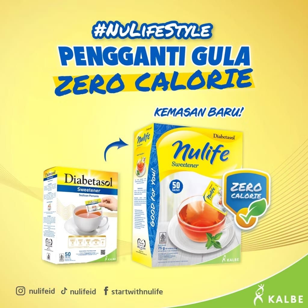 diabetasol Nulife sweetener 100's