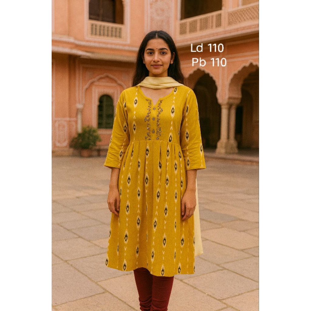 KURTA KURTI SET WANITA INDIA + LEGGING