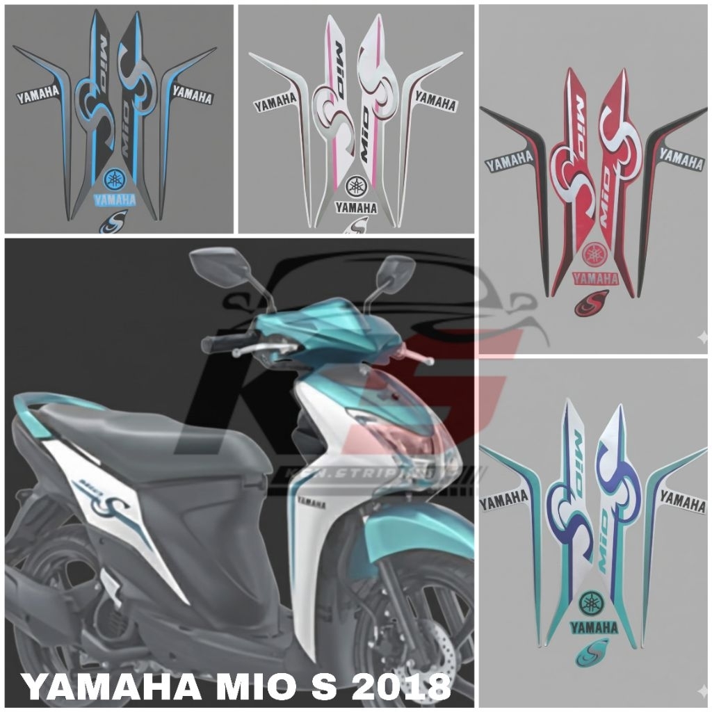 STICKER STRIPING MOTOR YAMAHA MIO S 2018