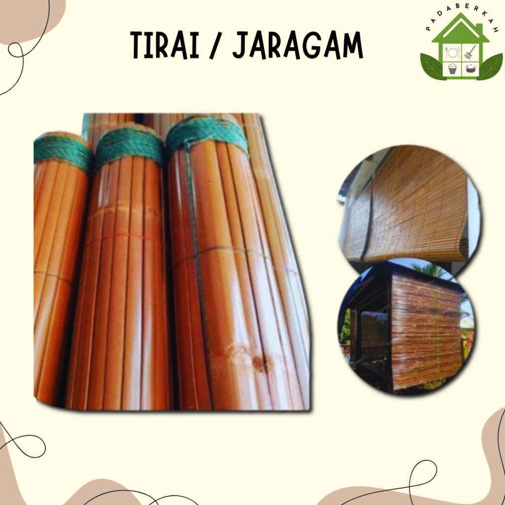 Tirai Kayu Aren Kerai Kayu Aren Jaragam Kulit Kayu Aren