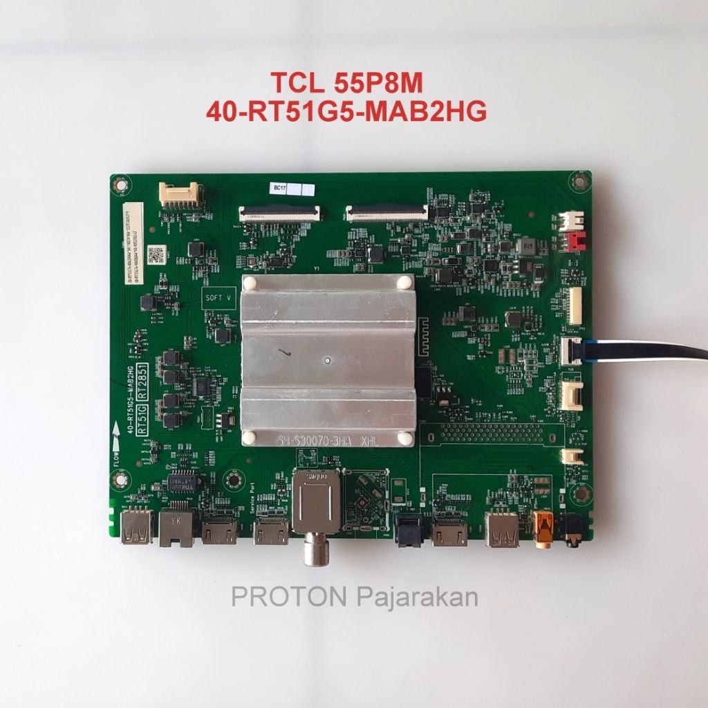 Mainboard LED TV TCL 55P8M Mesin Matherboard 40-RT51G5-MAB2HG RT51G RT2851 PCB Mobo LCD 55C715 50P71