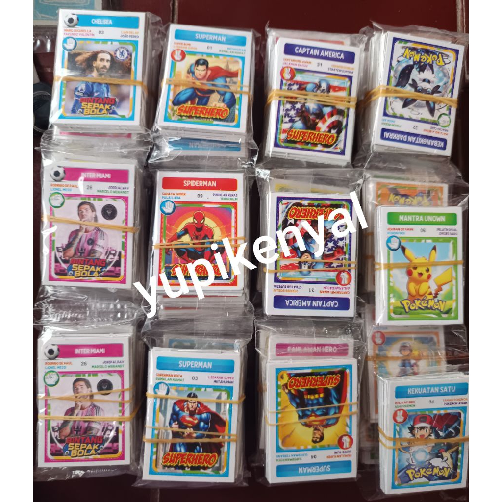 Kartu Wartet  Jumbo Angkasa 12 pack Karakter