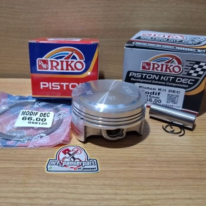 PISTON KIT MENTAH PEN 15 MM//58,5/59/59,5/62/64/64,5/65/66/67/68/72 MM [SEHER SET RING BORE UP] MIO 