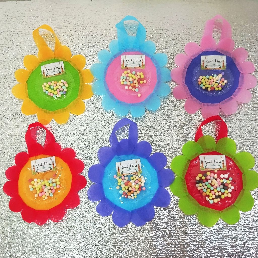 Amplop Tas Lebaran isi 6 pcs | Amplop Lebaran Unik | Amplop Lebaran Viral | Amplop Lebaran Tas BUNGA