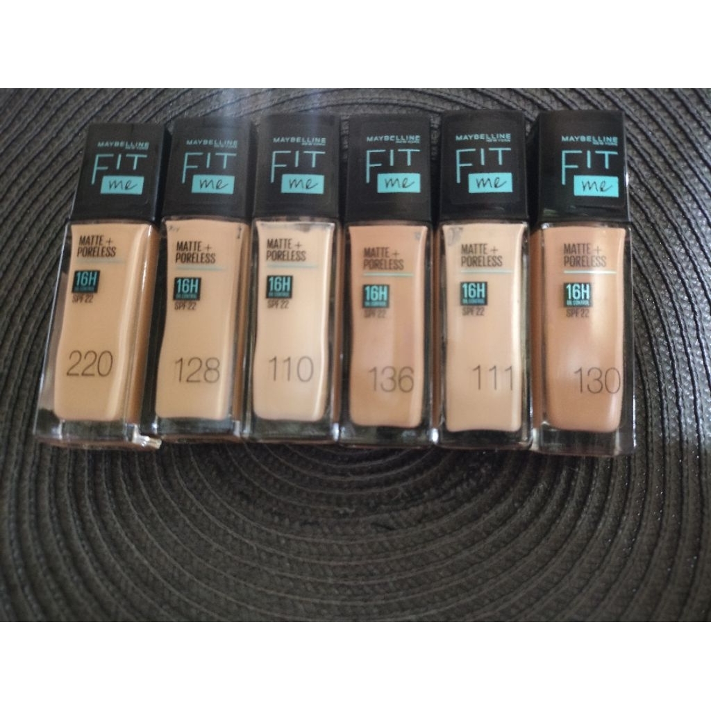 (original) Maybelline Fitme Foundation Matte Poreless SPF22