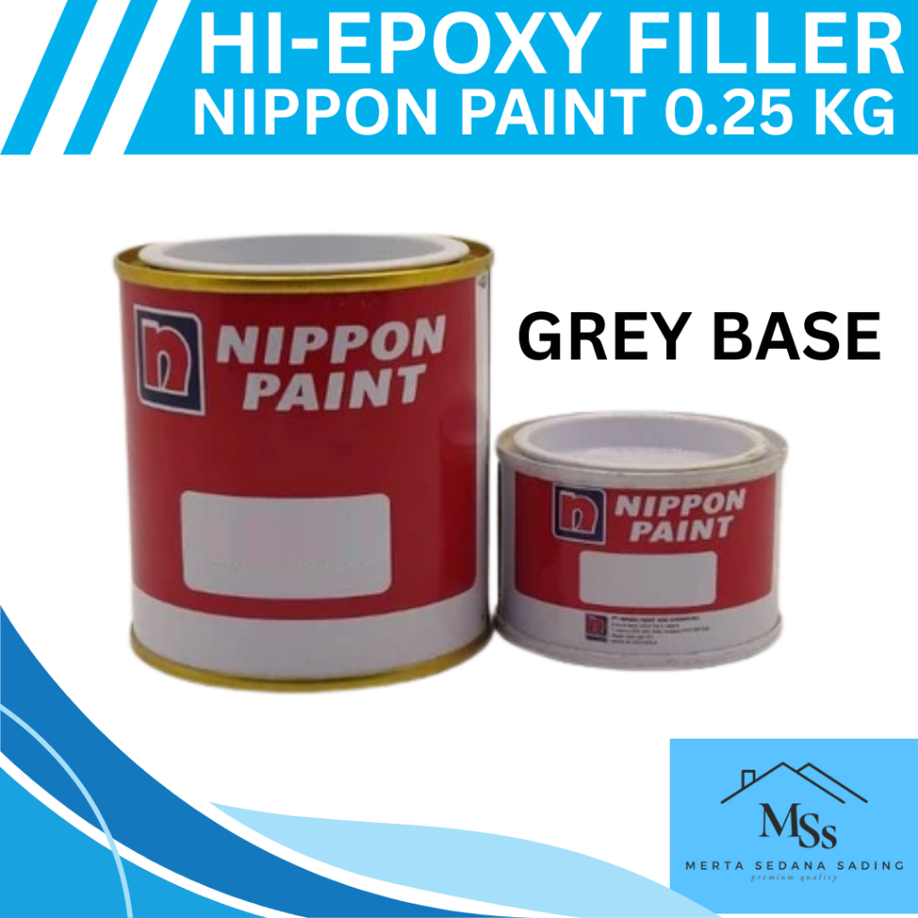 Hi Epoxy Filler Nippon Paint 0.25kg (1/4 KG) Grey Base