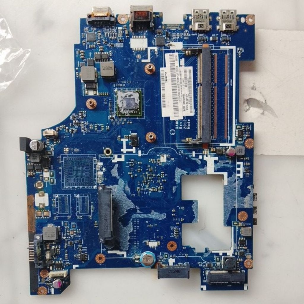 Motherboard Laptop Lenovo G485 E1-1200 Rusak Bahan Servis