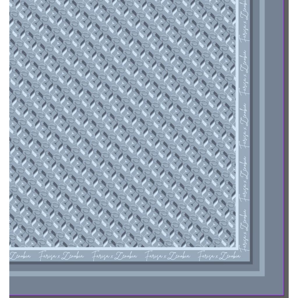 ZENOBIA/Scarft monogram by Zenobia/Scarft terbaru/Scarft premium/Scarft elegant