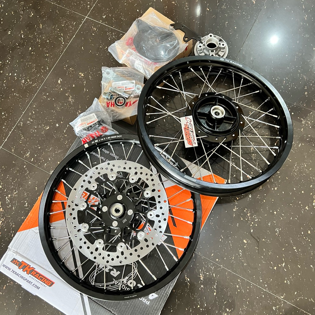 paketan velg set rx king tk racing ring 18 VELG tk 160.185 R18 tromol set original tinggal pasang