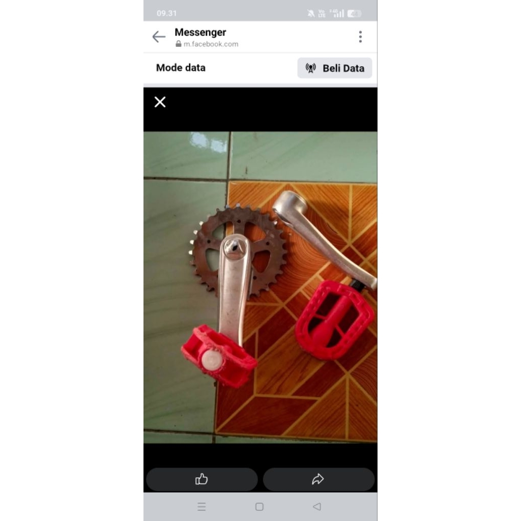 crank sepeda 16 inch