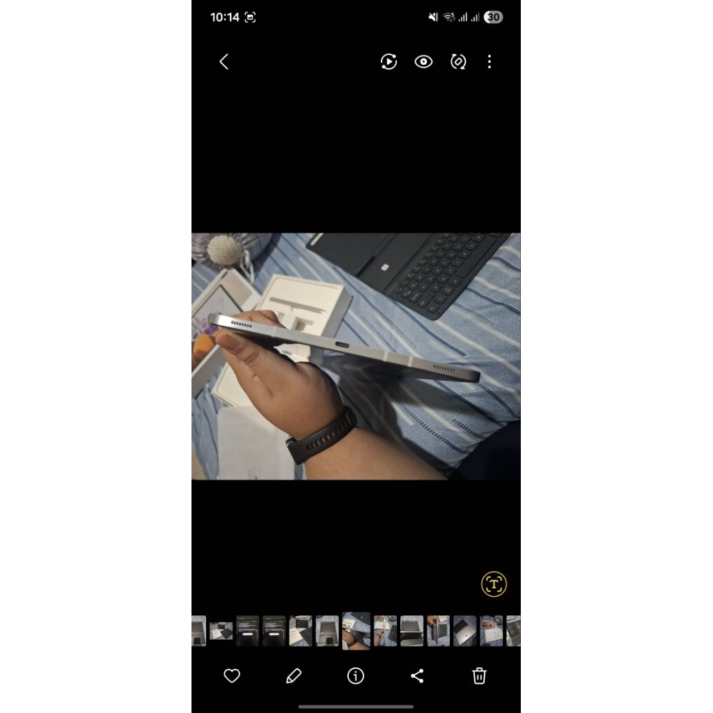 [holahanun] Samsung Galaxy Tab S7 SEIN Second dengan Keyboard Resmi