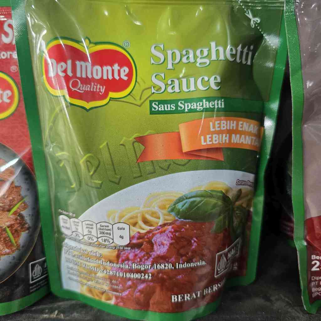 Saus Spaghetti Instan Del Monte 250 Gram - Praktis, Seger, dan Pilihan Varian Lengkap spageti termur