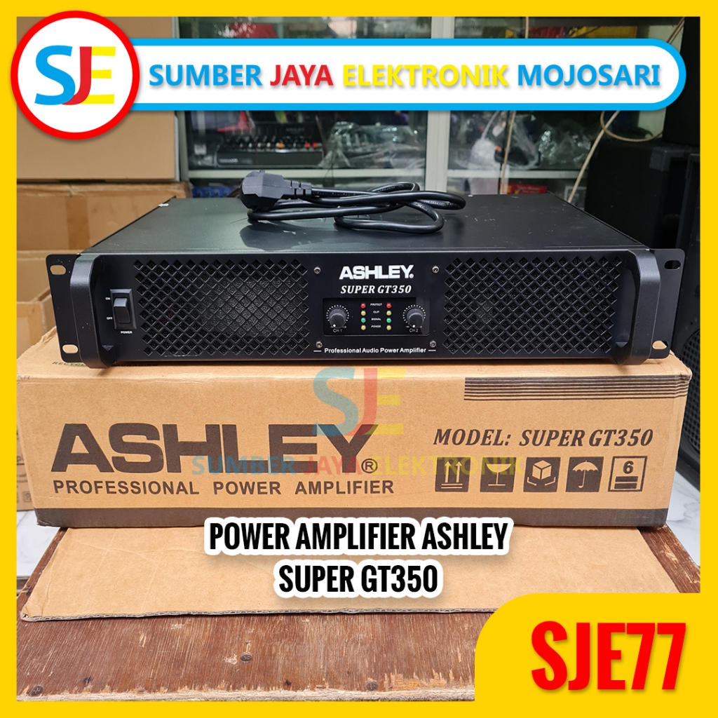 Power Amplifier Ashley Super GT-350 / Professional Amplifier Ashley
