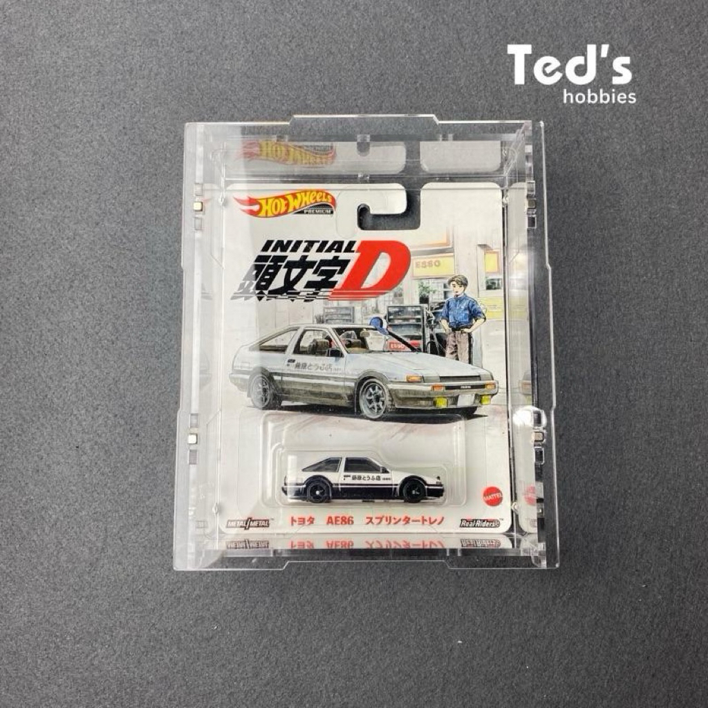 Hotwheels Premium Initial D AE86 Sprinter Trueno Takumi Real Riders Metal Base Hotwheels Initial D