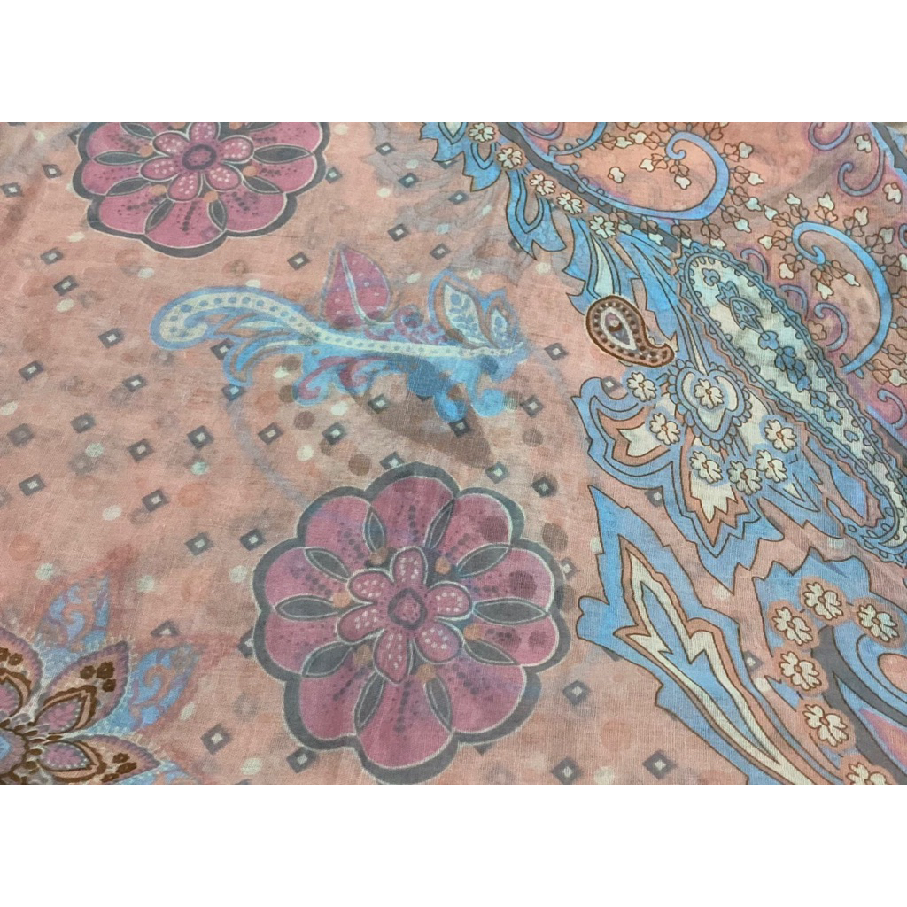 PASMINA MOTIF BUNGA PINK