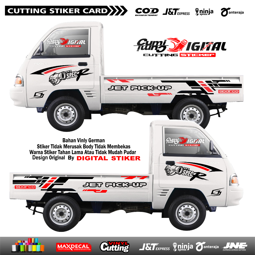 New Stiker mobil pick up new carry sticker bodi mobil new carry stiker new carry stiker mobil pickup