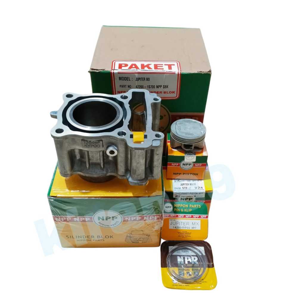 BLOK SEHER BORING SILINDER SET PLUS PISTON KIT JUPITER MX OLD/JUPITER MX NEW ORI NPP