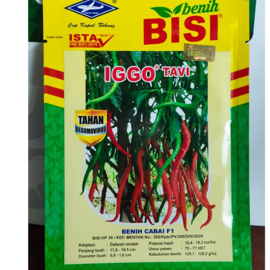 Benih cabai IGGO TAVI 200 Biji