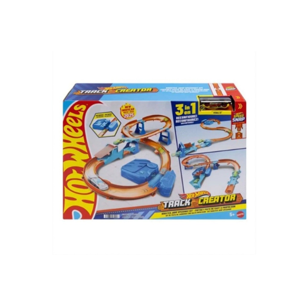 Hot Wheels Track Creator Boosted Jump Speedway - Set Mainan Lintasan Balap Mobil