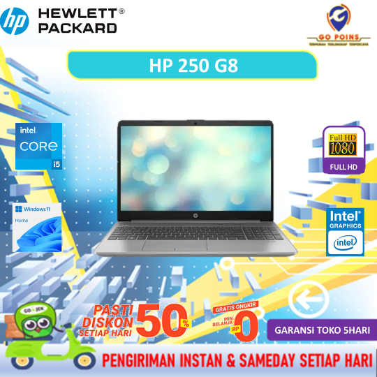 LAPTOP HP 250 G8 I5 1135G7 8GB 256GB W11 15.6FHD