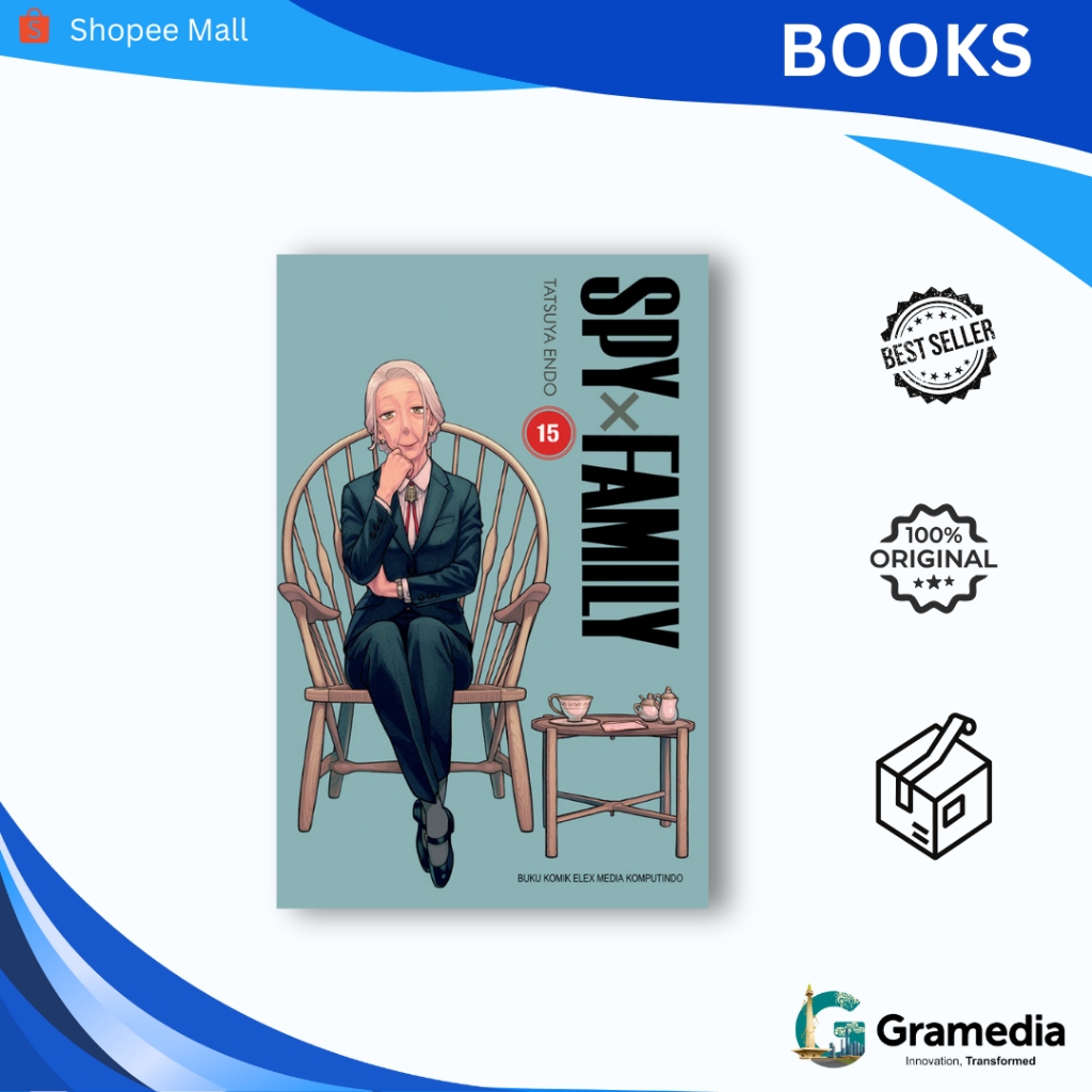 Gramedia MKG - komik Spy x Family 15 (Endo Tatsuya)