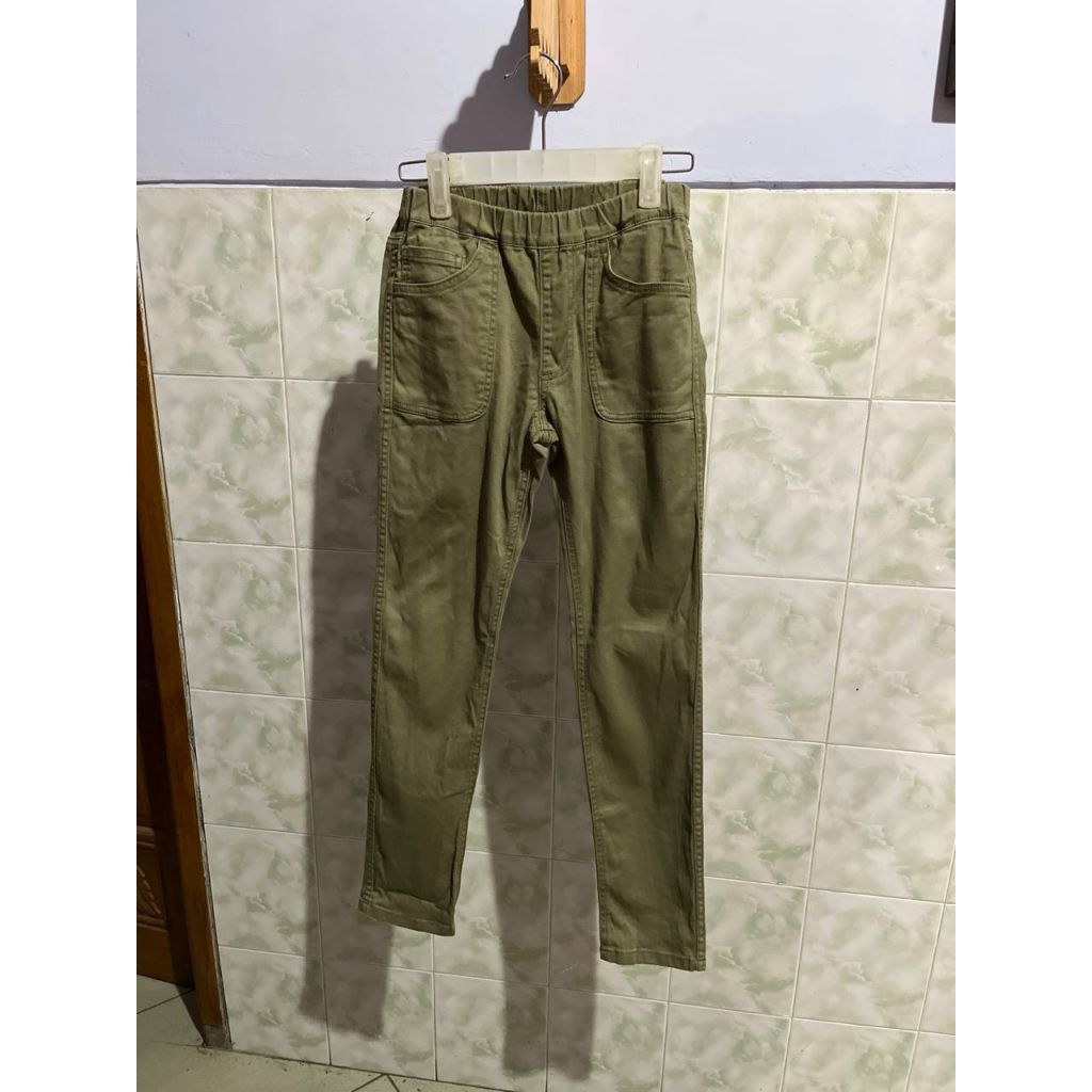 Celana Jeans Anak 10-15tahun Unisex warna Army | Cowok Cewek bisa pakai | Preloved Bekas Pribadi Sec