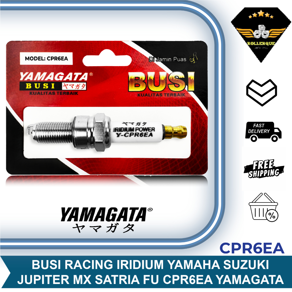 Busi racing Iridium Power Vario Beat Satria FU Nmax Mio Jupiter Z RXKing Spin Supra X KLX Yamagata