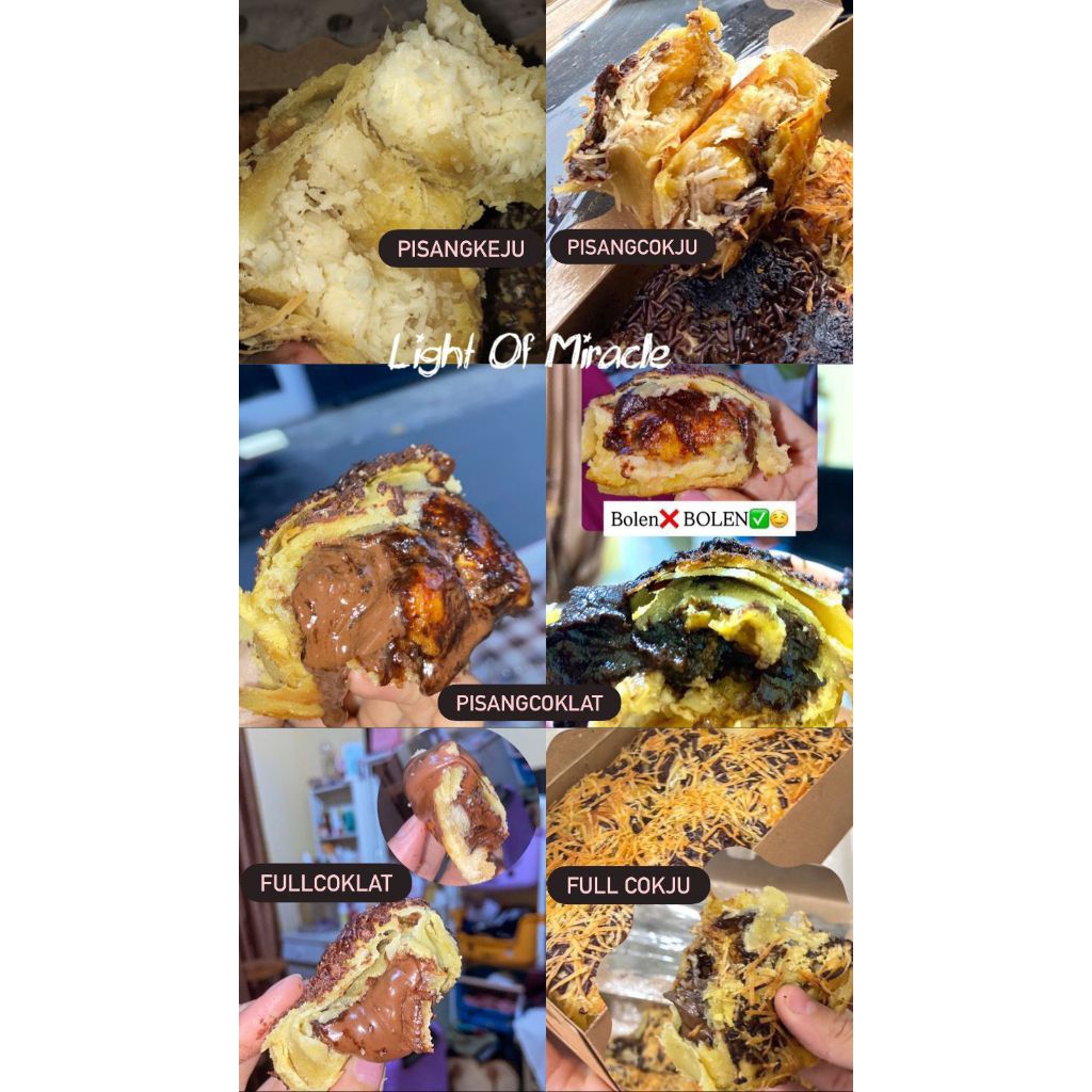 Bolen Lumer Pisang Coklat Keju dan Pisang Coklat