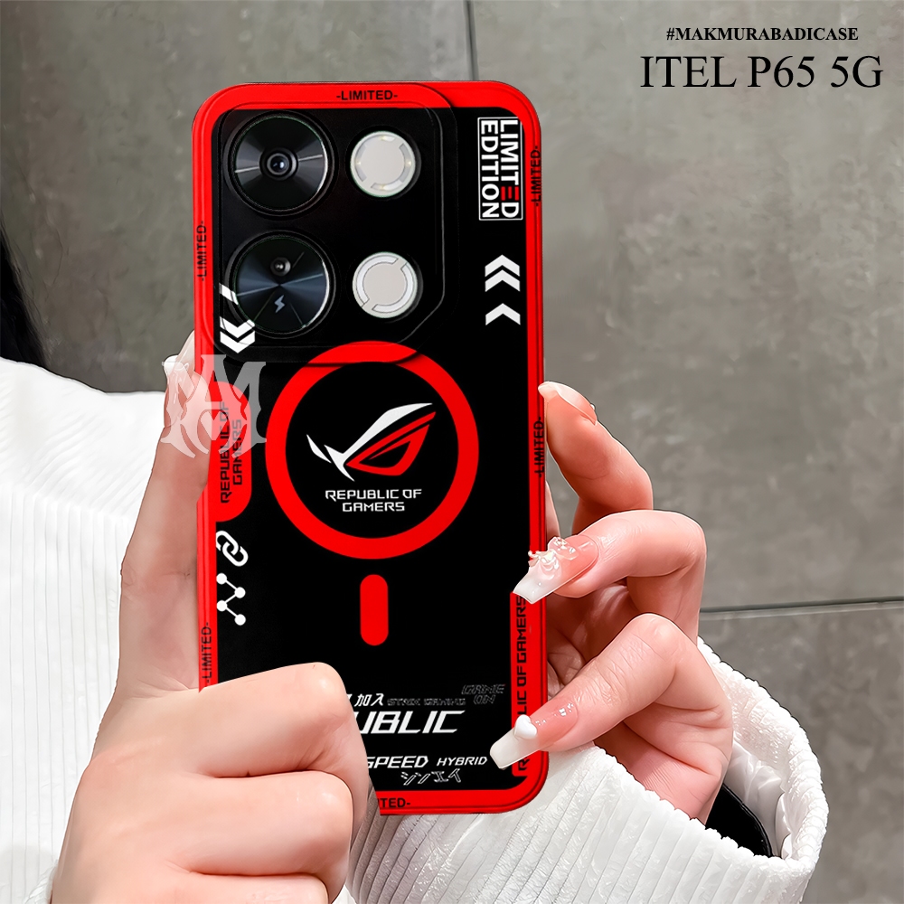 Case Compatible ITEL P65 - Fashion Case Aksesoris Hp Cassing Handphone Murah Silikon Tpu Motif Rog