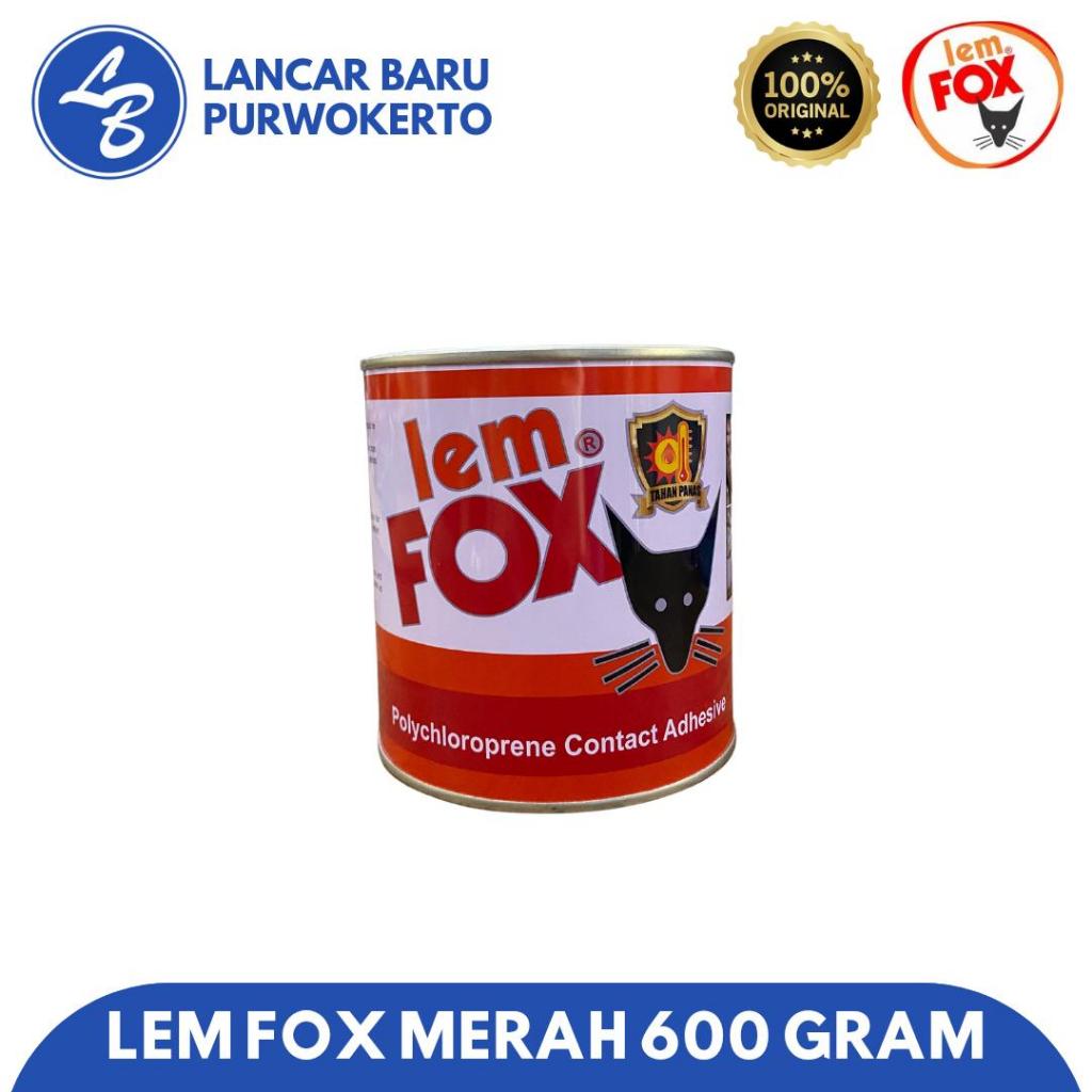 LEM FOX MERAH 600 GRAM - LEM VINYL, KAYU, BUSA (LEM KUNING)